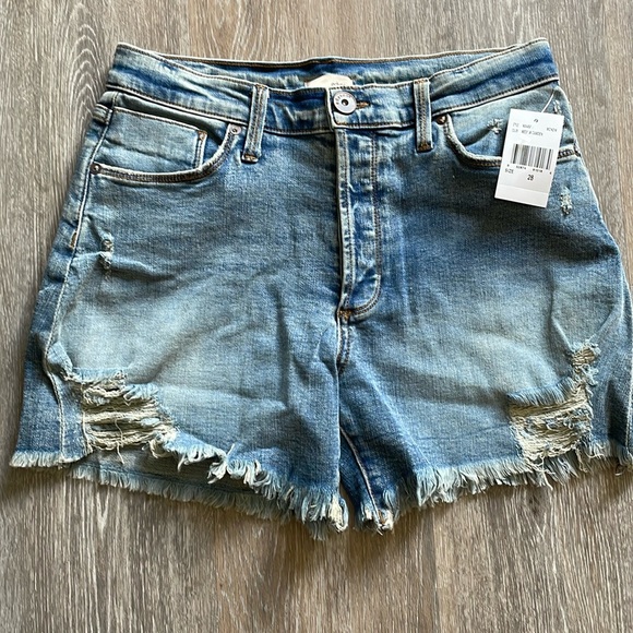 NWT (Revolve) Edyson Delon high rise womens shorts - med wash- sizes 26, 28, 29 - Picture 1 of 6
